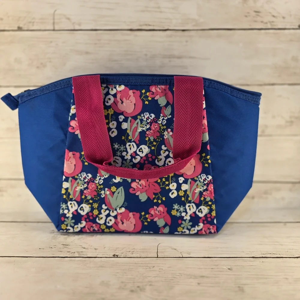 Igloo Floral Insulated‎ Lunch Tote Bag Blue Pink 00161823 Small Cooler Bag